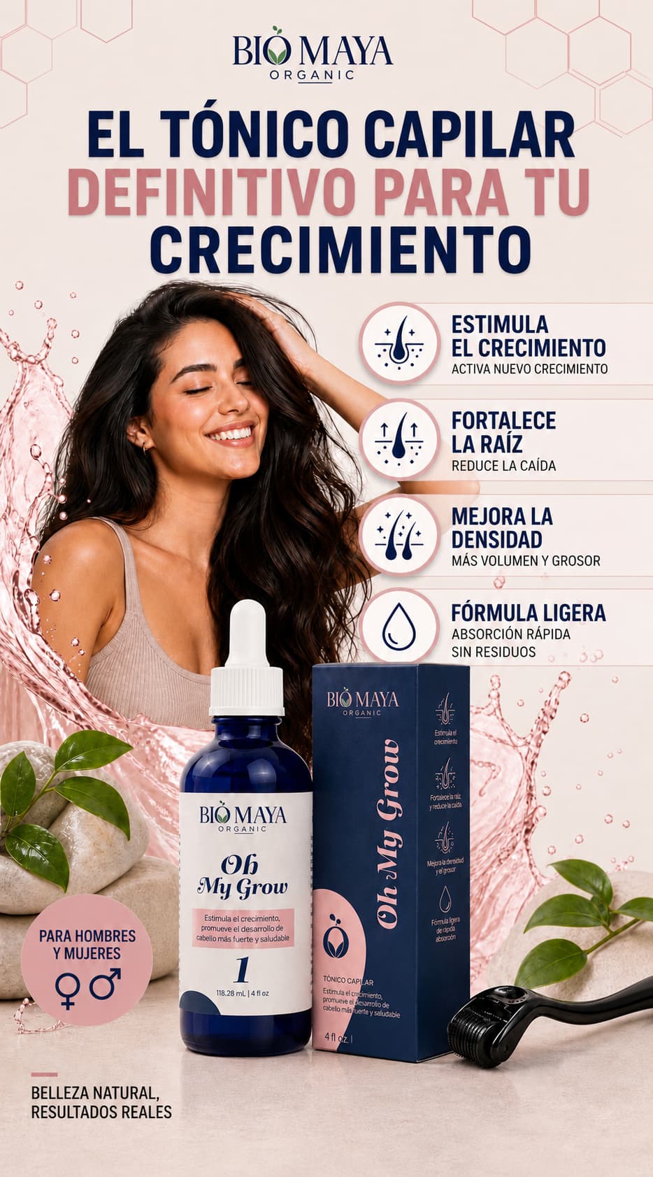 Gotero Crecimiento+Derma Roller