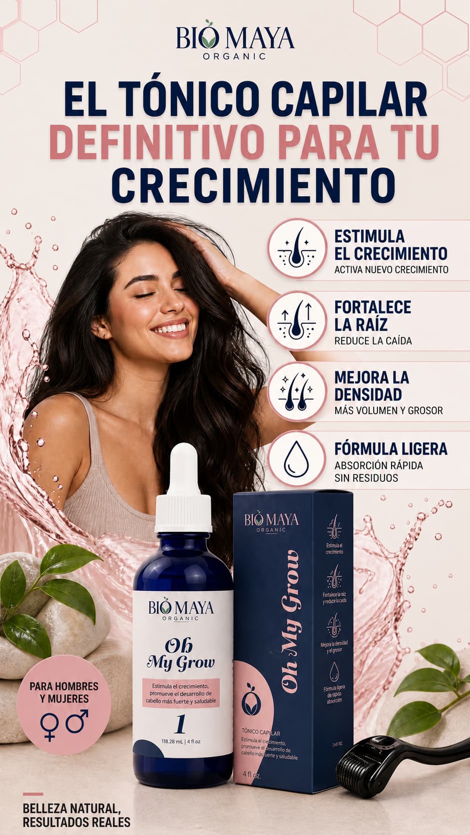 Gotero Crecimiento+Derma roller 1